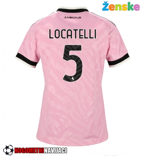 Ženske Nogometnih dresov Juventus Manuel Locatelli #5 Gostujoči 2026-27 Kratki rokavi Ženske Nogometnih dresov Juventus Manuel Locatelli #5 Gostujoči 2026-27 Kratki rokavi